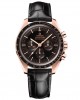 OMEGA Speedmaster Moonwatch Professional Co-Axial Master Chronometer Chronograph Black Leather Strap Watch 42mm