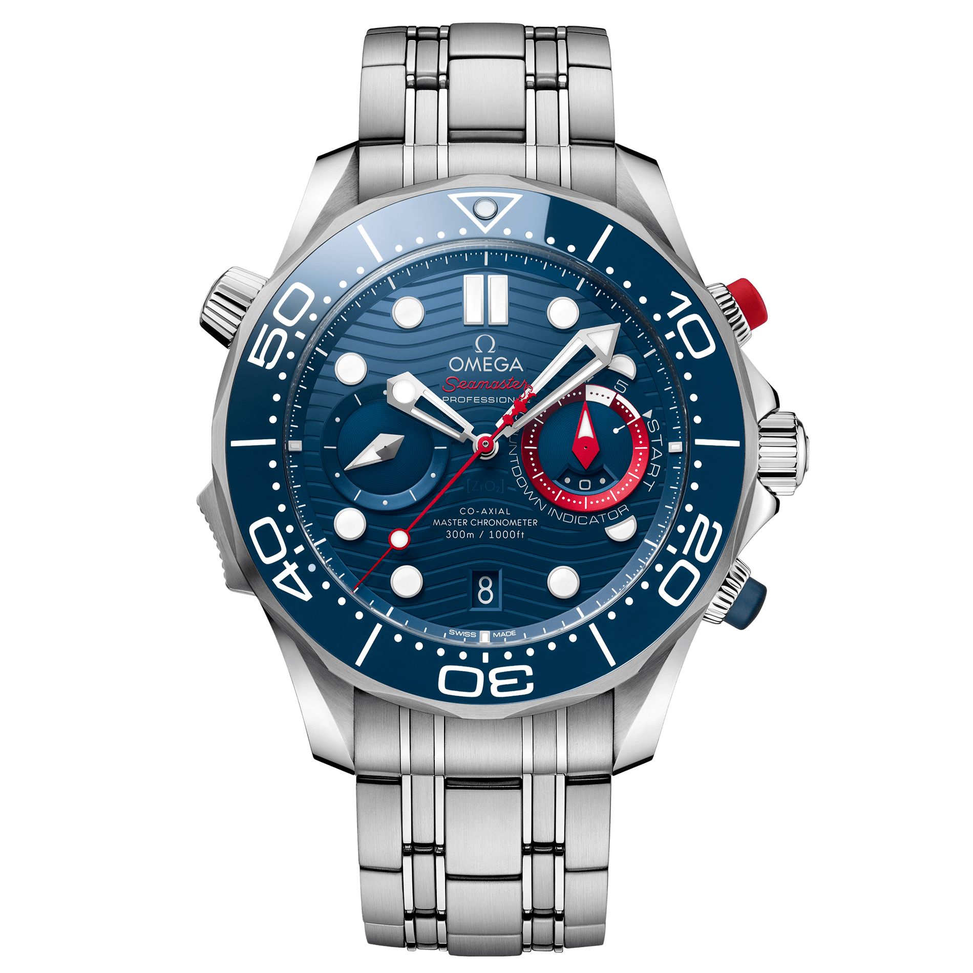 Omega Seamaster Diver Co-Axial Master Chronometer Chronograph 44mm Mens Watch O21030445103002