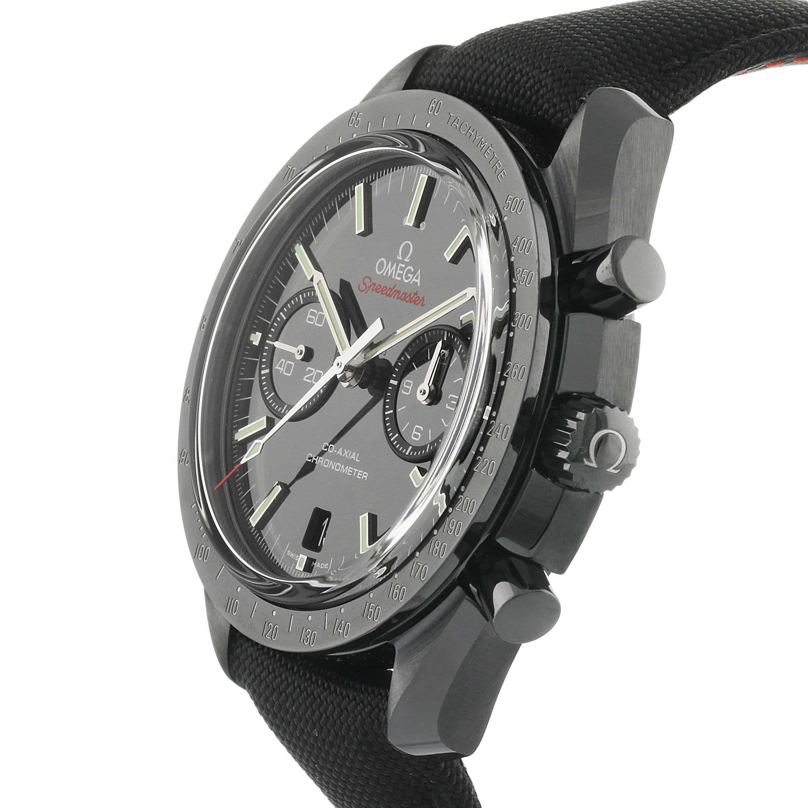 12A Omega Dark Side of The Moon Mens 44.25mm Ceramic Watch 