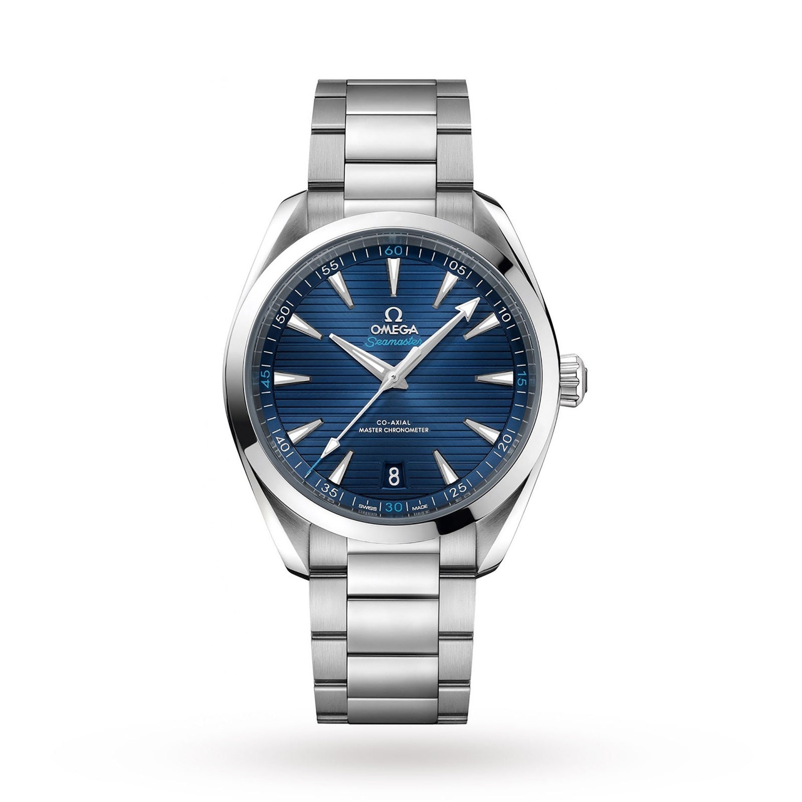 12A Omega Seamaster Aqua Terra 150M Mens Blue Dial 41mm Automatic Co-Axial Watch