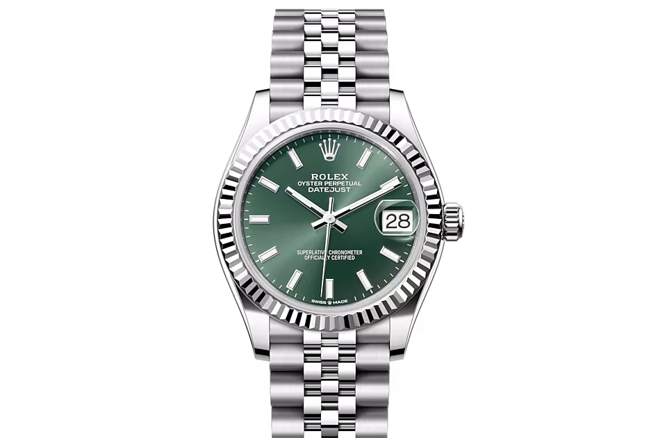 Rolex DATEJUST 31-(Oyster, 31 mm, Oystersteel and white gold)