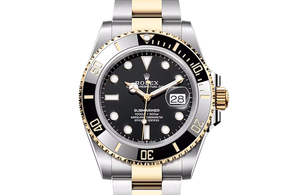 Rolex SUBMARINER DATE-(Oyster, 41 mm, Oystersteel and yellow gold)