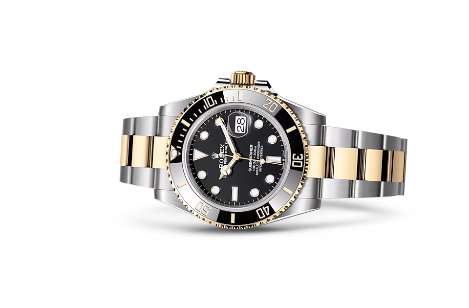 Rolex SUBMARINER DATE-(Oyster, 41 mm, Oystersteel and yellow gold)