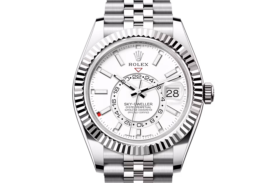 Rolex SKY-DWELLER-(Oyster, 42 mm, Oystersteel and white gold)