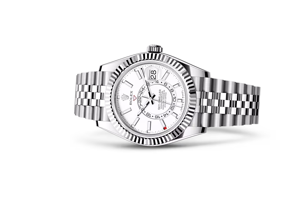 Rolex SKY-DWELLER-(Oyster, 42 mm, Oystersteel and white gold)