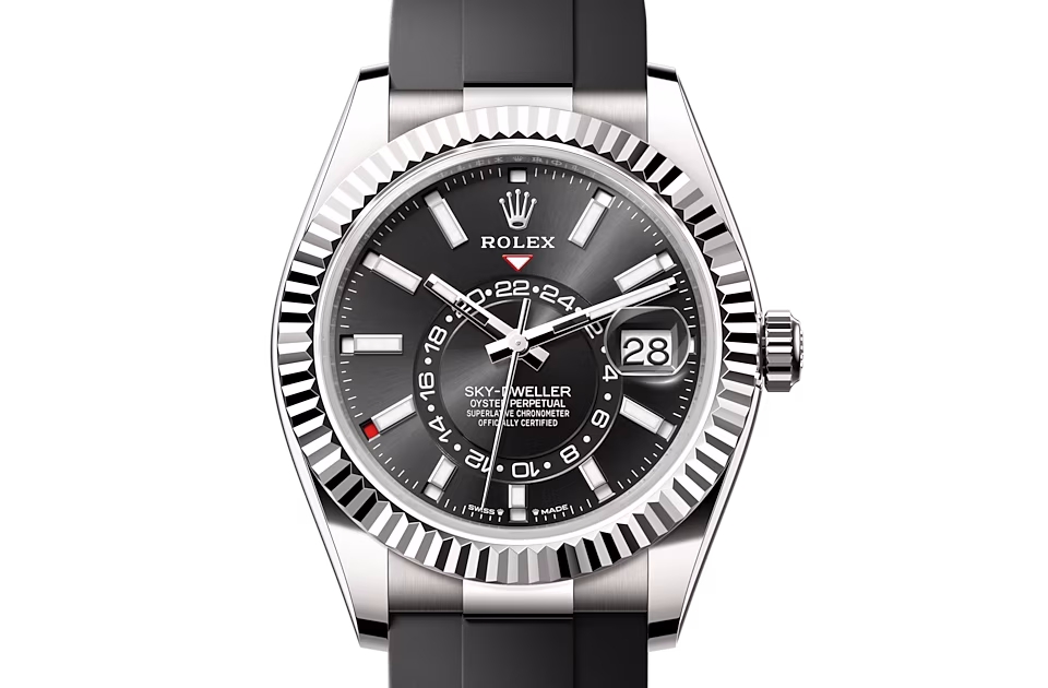 Rolex SKY-DWELLER-(Oyster, 42 mm, white gold)