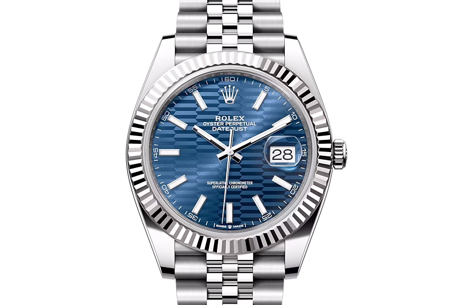 Rolex DATEJUST 41=(Oyster, 41 mm, Oystersteel and white gold)