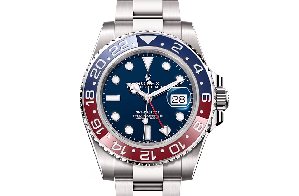 Rolex GMT-MASTER II-(Oyster, 40 mm, white gold)