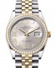 Rolex DATEJUST 36-(Oyster, 36 mm, Oystersteel, yellow gold and diamonds)