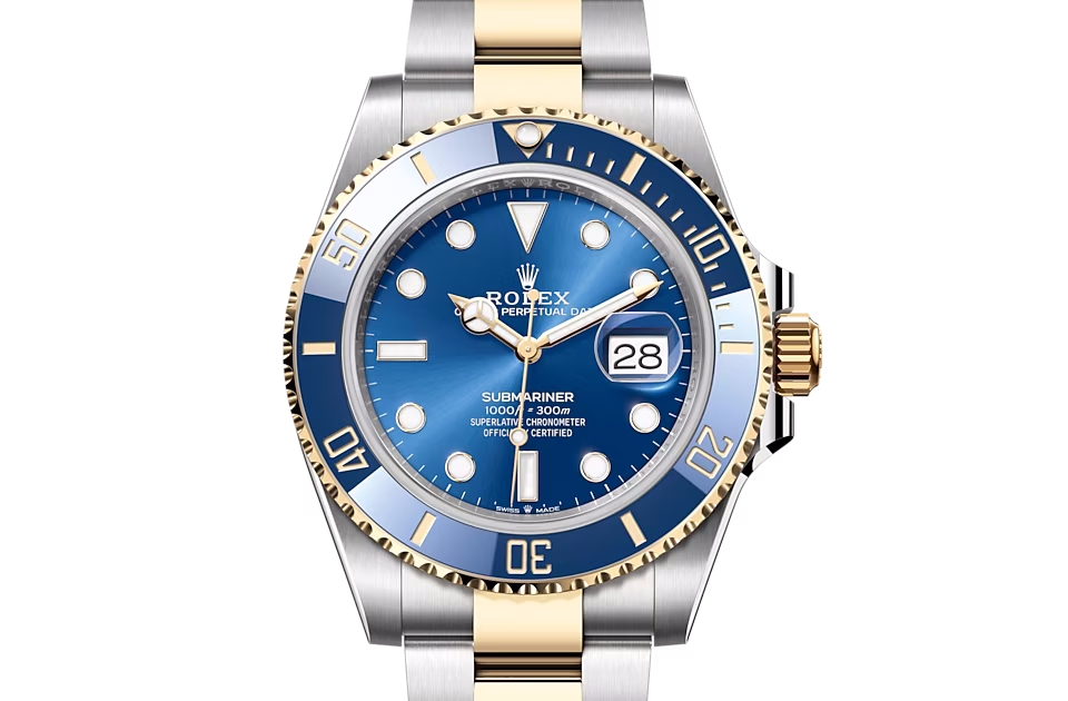 Rolex SUBMARINER DATE-(Oyster, 41 mm, Oystersteel and yellow gold)