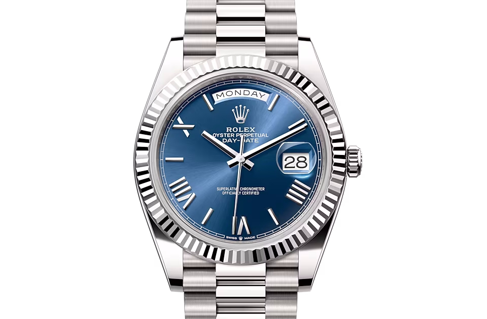 Rolex DAY-DATE 40-（Oyster, 40 mm, white gold）