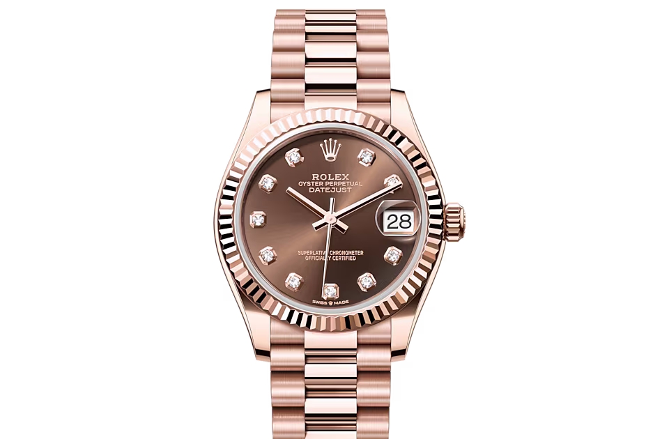 Rolex DATEJUST 31-(Oyster, 31 mm, Everose gold)