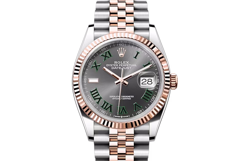 Rolex DATEJUST 36-(Oyster, 36 mm, Oystersteel and Everose gold)