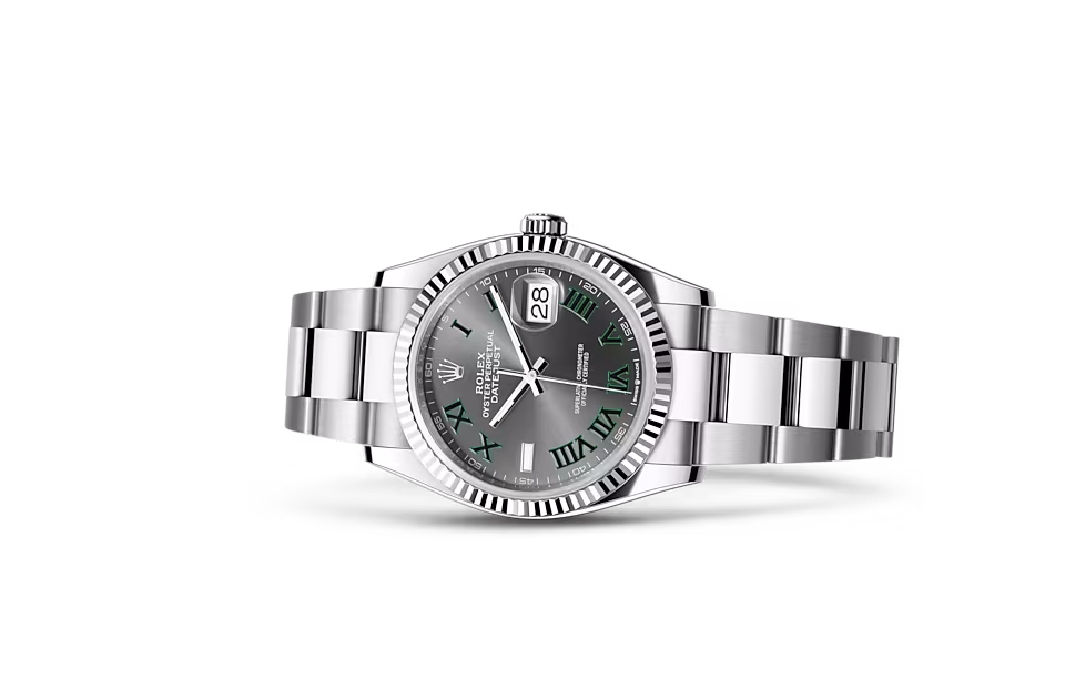 Rolex DATEJUST 36-(Oyster, 36 mm, Oystersteel and white gold)