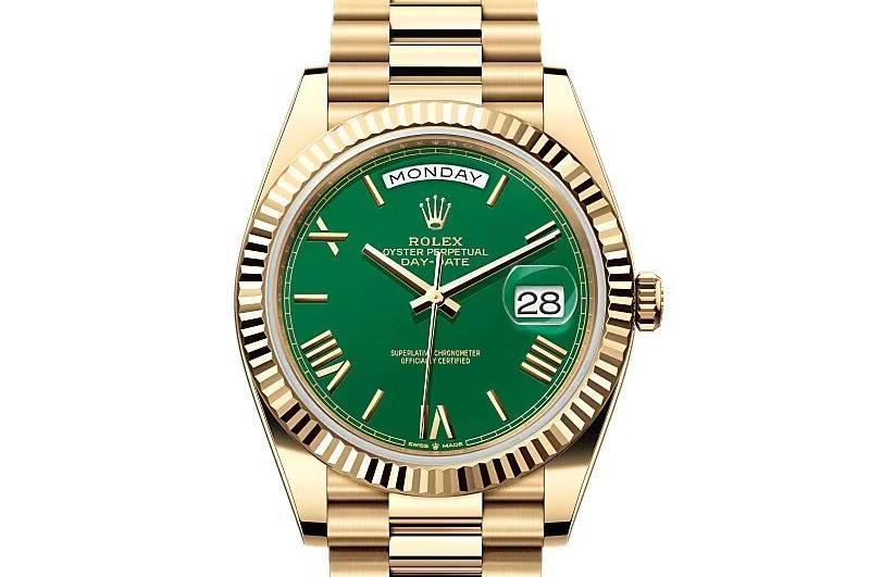 Rolex DAY-DATE 40-（Oyster, 40 mm, yellow gold）