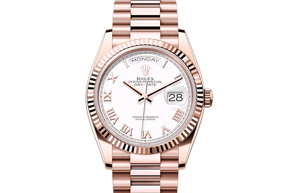 Rolex DAY-DATE 36-（Oyster, 36 mm, Everose gold）