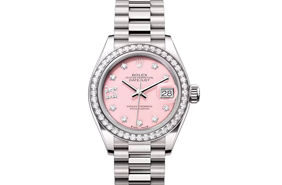 Rolex LADY-DATEJUST-(Oyster, 28 mm, white gold and diamonds)