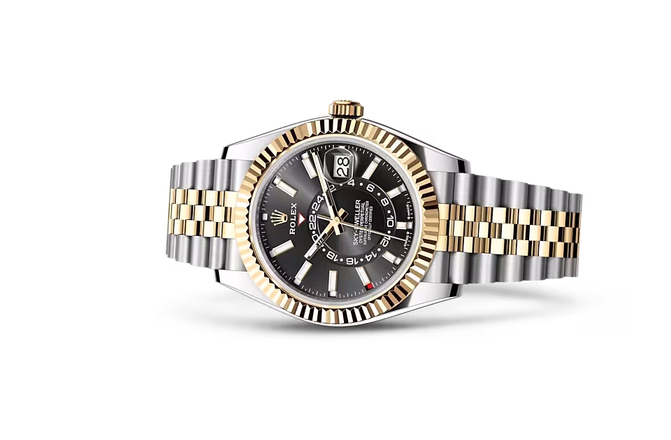 Rolex SKY-DWELLER-(Oyster, 42 mm, Oystersteel and yellow gold)