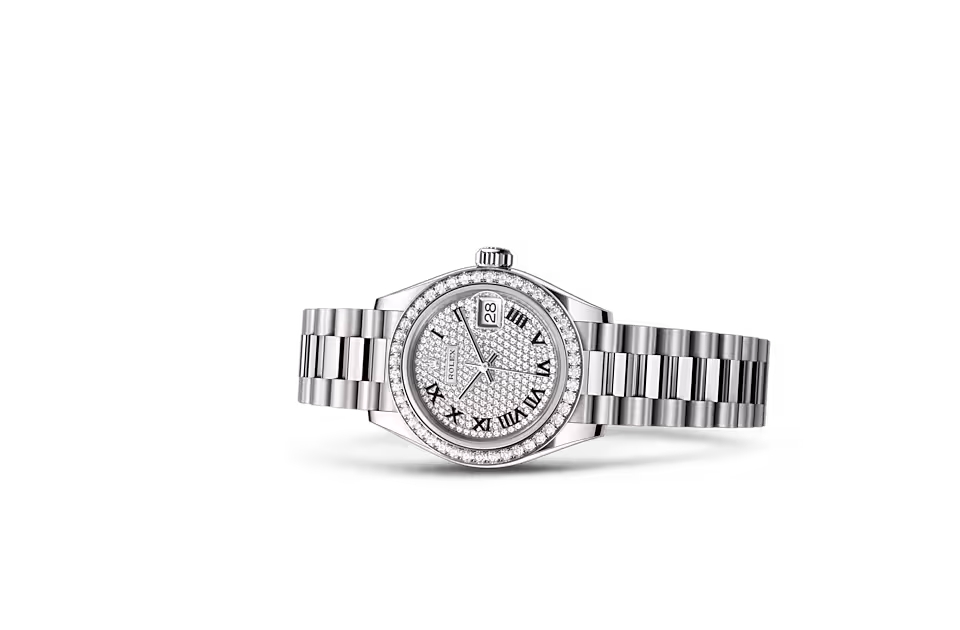 Rolex LADY-DATEJUST-(Oyster, 28 mm, white gold and diamonds)