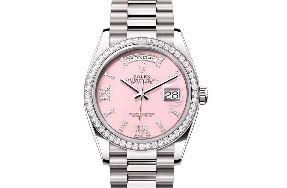 Rolex Lady-Datejust-（Oyster, 36 mm, white gold and diamonds）