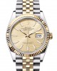 Rolex DATEJUST 36-(Oyster, 36 mm, Oystersteel and yellow gold)