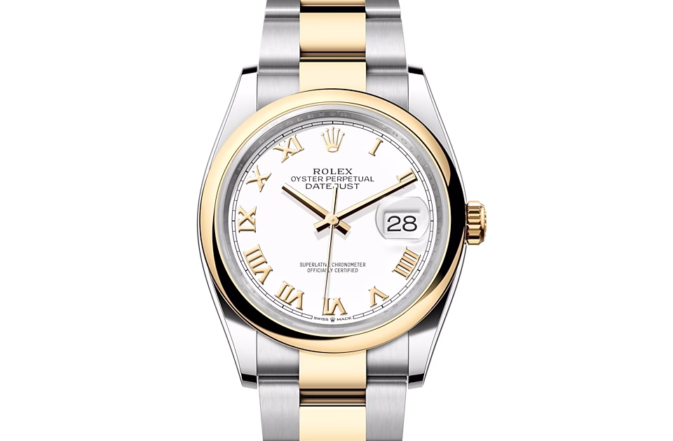 Rolex DATEJUST 36-(Oyster, 36 mm, Oystersteel and yellow gold)