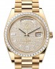 Rolex DAY-DATE 40-（Oyster, 40 mm, yellow gold and diamonds）