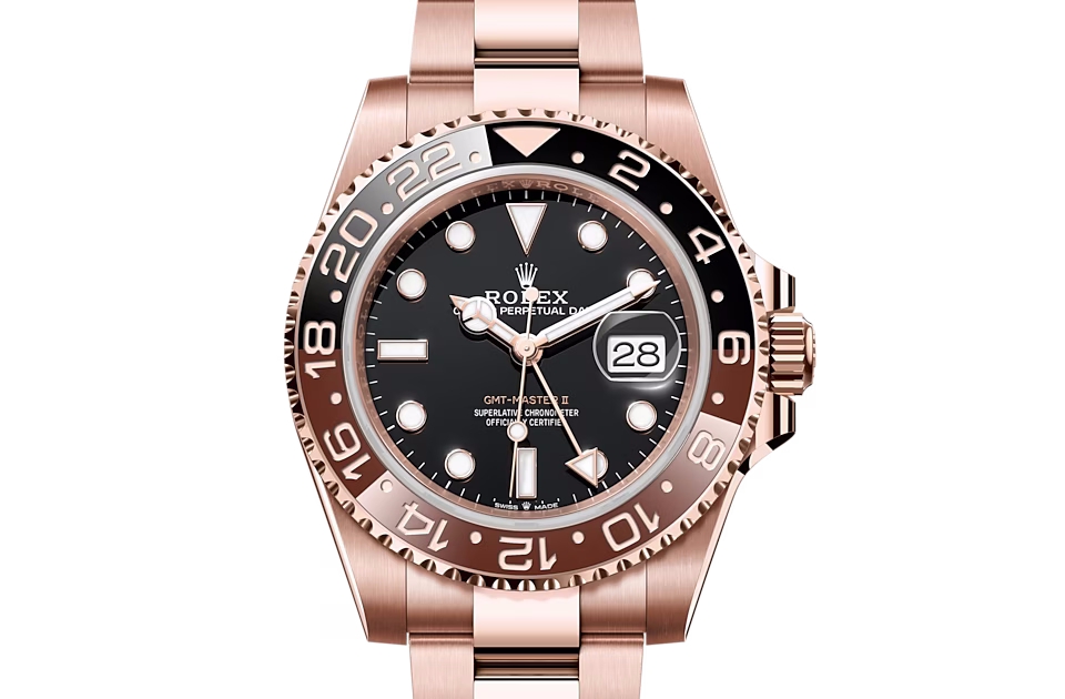 Rolex GMT-MASTER II-(Oyster, 40 mm, Everose gold)