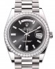 Rolex DAY-DATE 40-（Oyster, 40 mm, white gold and diamonds）