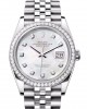 Rolex DATEJUST 36-(Oyster, 36 mm, Oystersteel, white gold and diamonds)