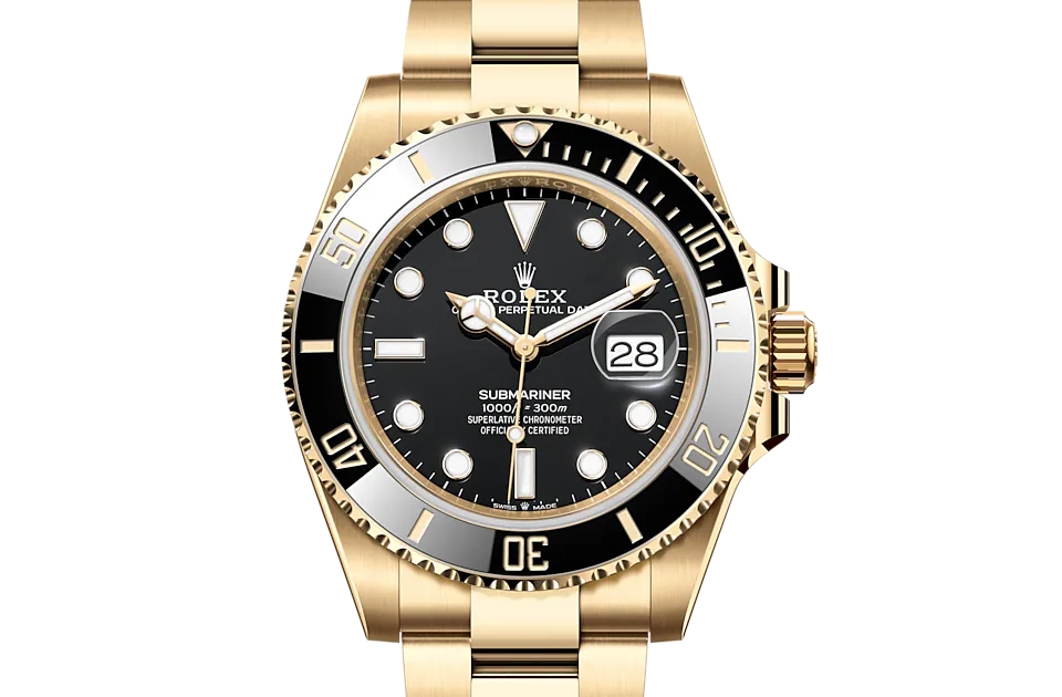 Rolex SUBMARINER DATE-(Oyster, 41 mm, yellow gold)