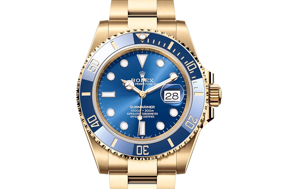 Rolex SUBMARINER DATE-(Oyster, 41 mm, yellow gold)