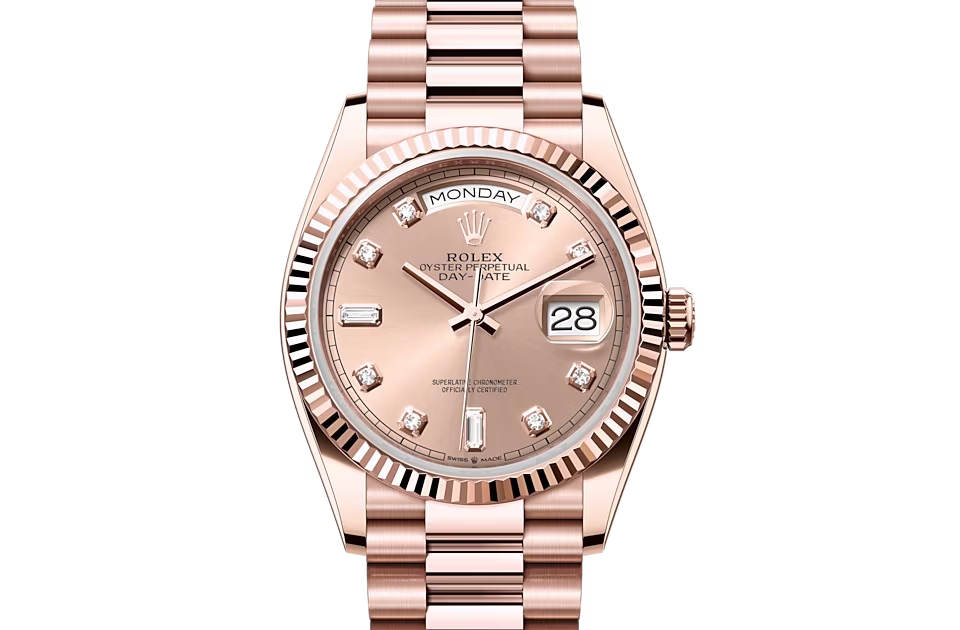 Rolex DAY-DATE 36-（Oyster, 36 mm, Everose gold）