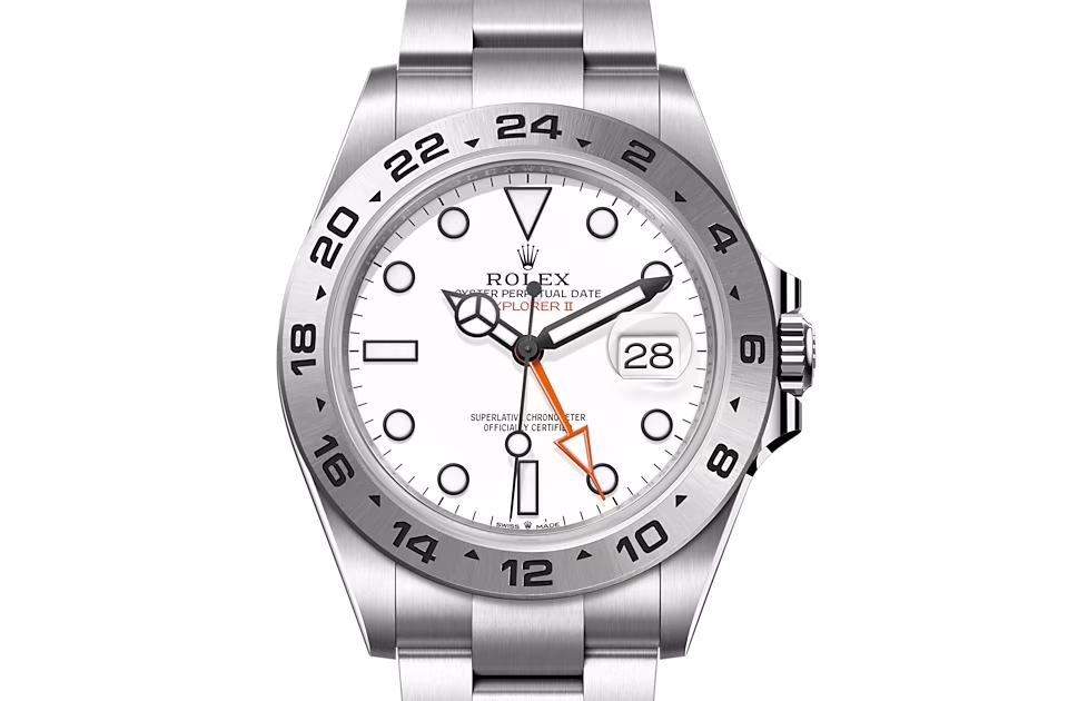 Rolex EXPLORER II-(Oyster, 42 mm, Oystersteel)