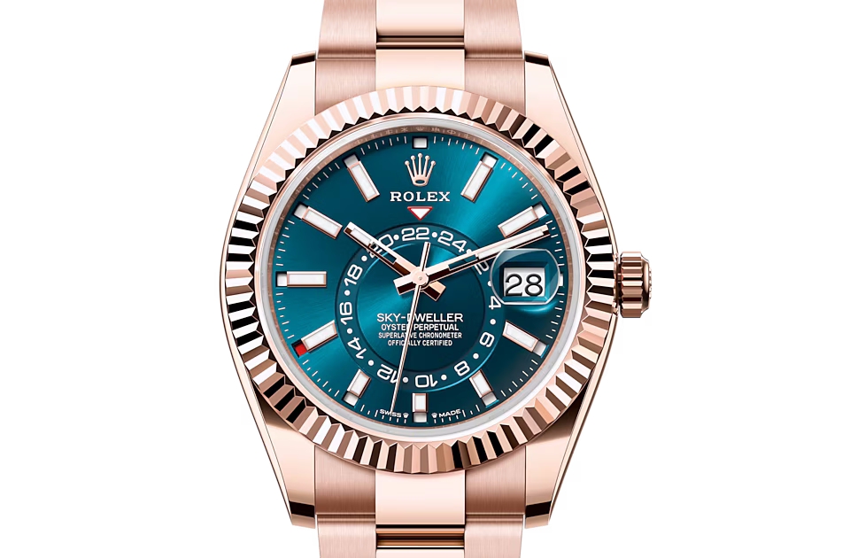 Rolex SKY-DWELLER-(Oyster, 42 mm, Everose gold)